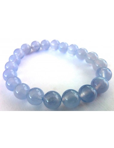 Bracelet Neuf en Agate bleue pierre naturelle 8 mm Toute taille 